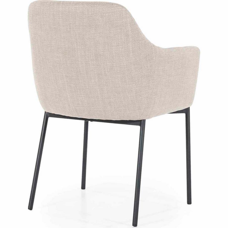 mutoni Chaise avec accoudoirs Paul Linea taupe  