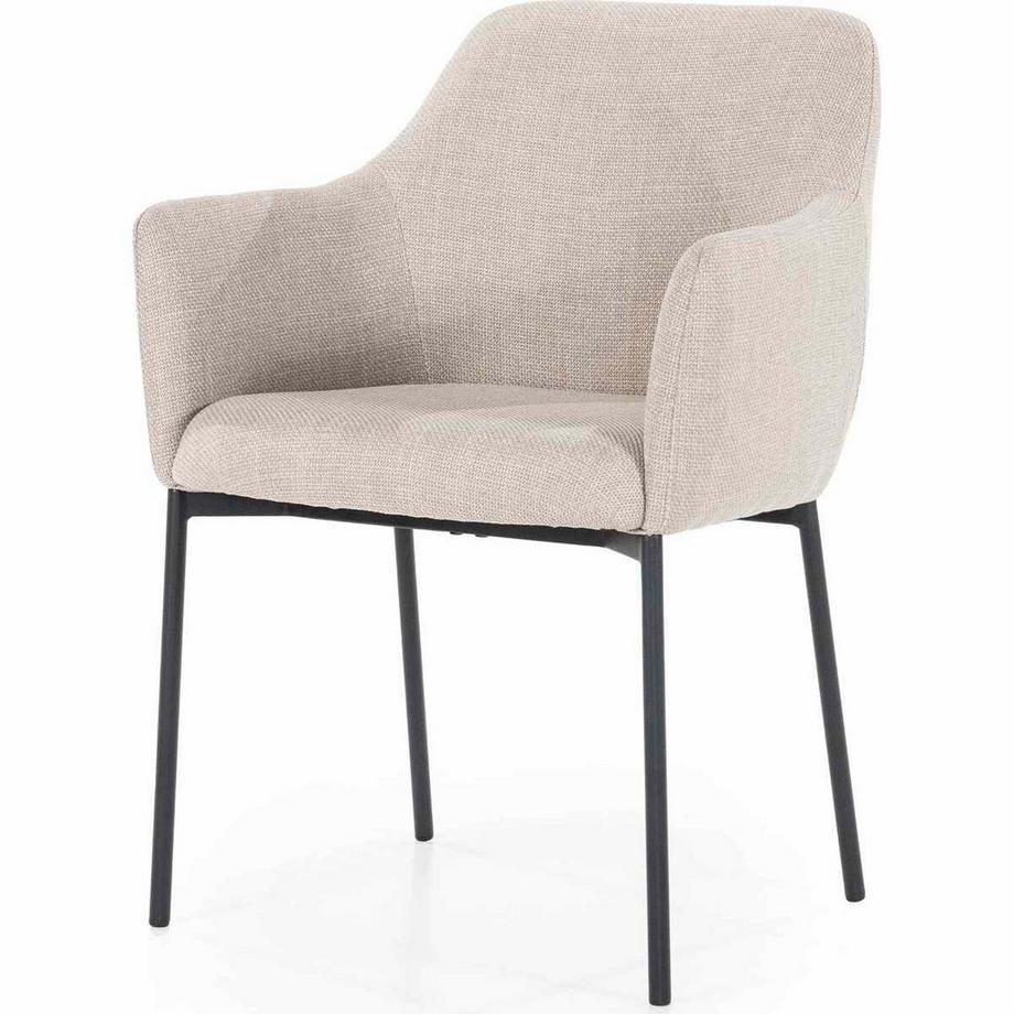 Chaise avec accoudoirs Paul Linea taupe