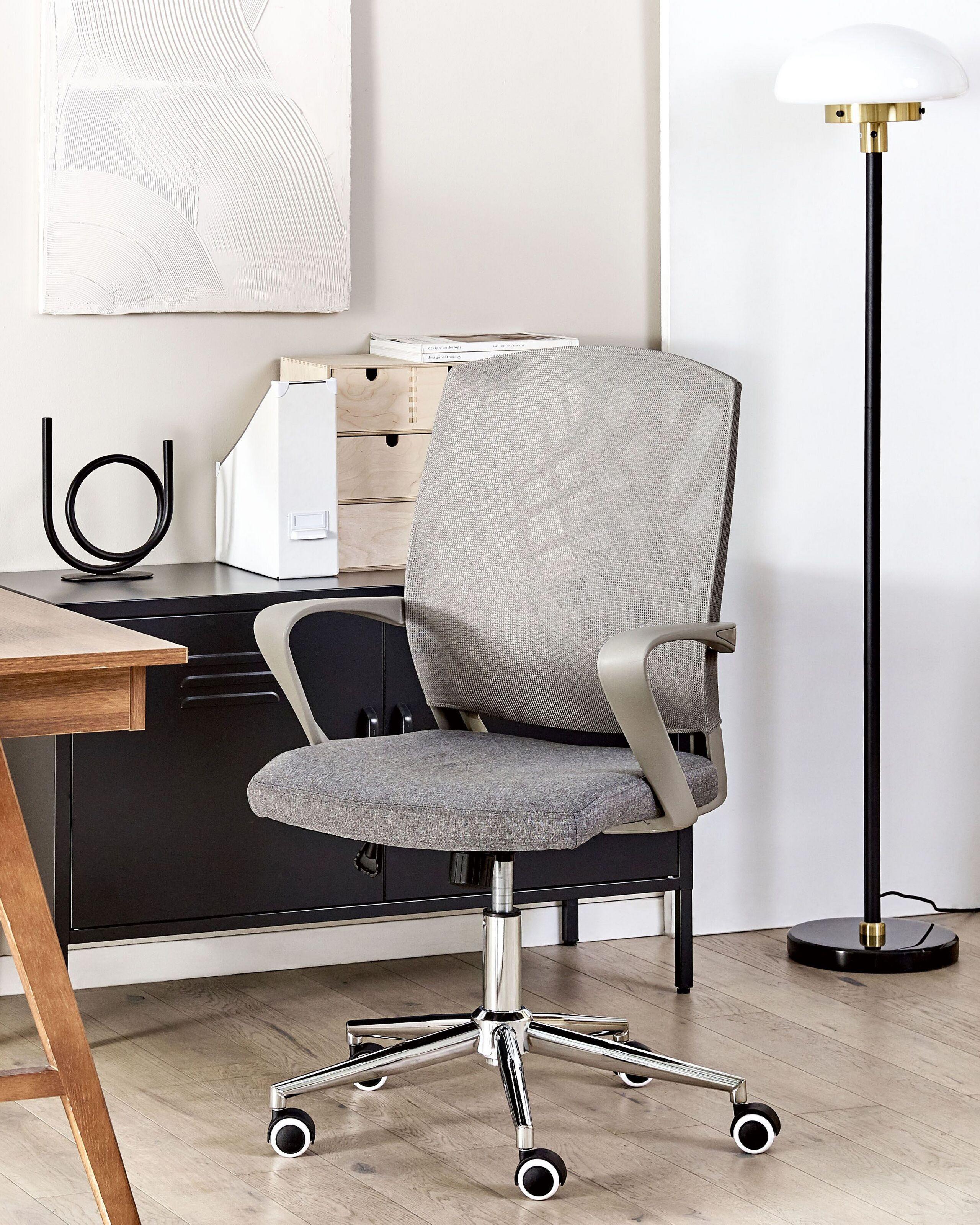 Beliani Chaise de bureau en Polyester Traditionnel BONNY  