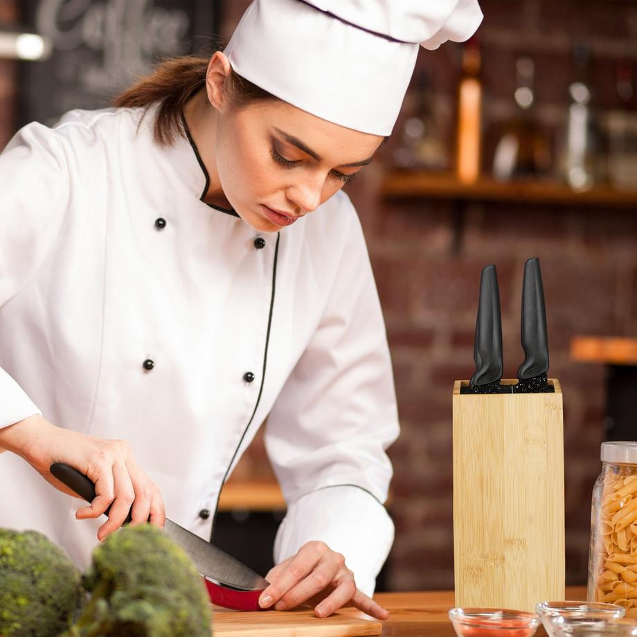 Northix Ceppo portacoltelli in bambù senza coltelli  