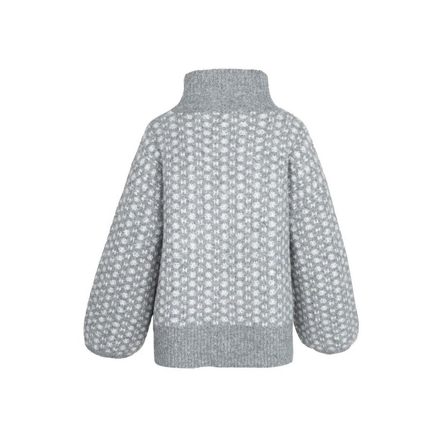 Hést LOGO Sweater Col Roulé Oversize  