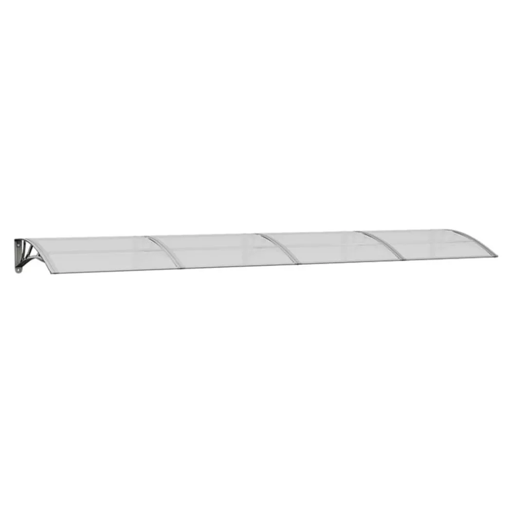 VidaXL - tettoia per porta Policarbonato, One Size, Grigio