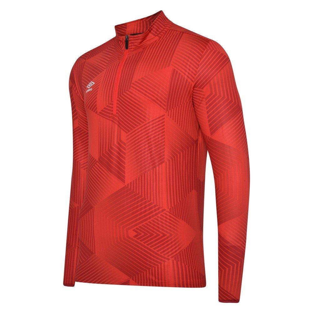 Image of Maxium Oberteil Mit Kurzem Reißverschluss Training Herren Rot Bunt XL