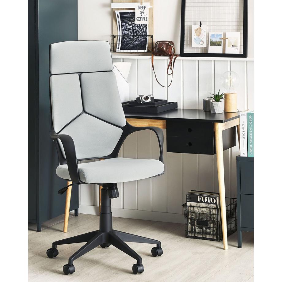 Beliani Chaise de bureau en Tissu  DELIGHT  