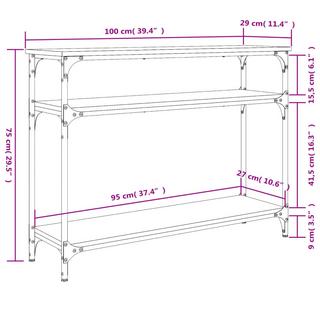 VidaXL Table console bois d'ingénierie  