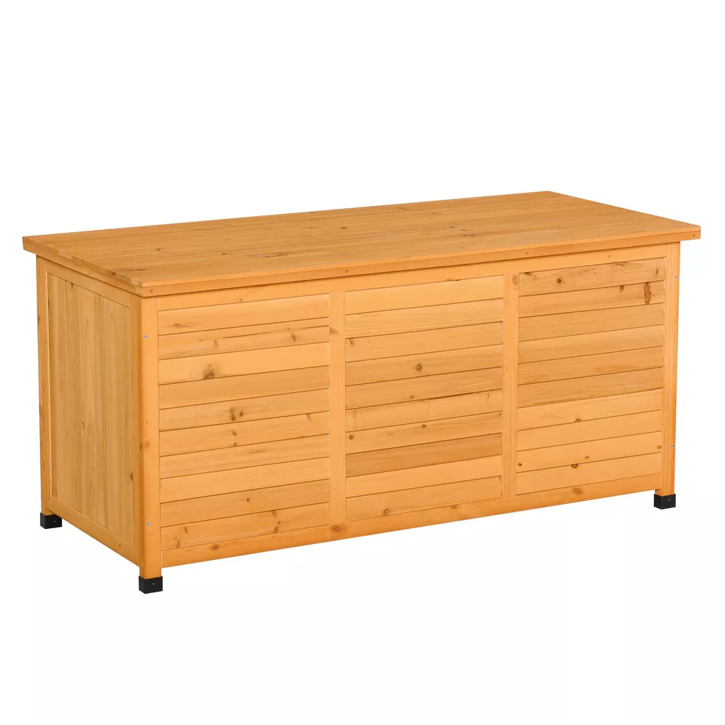 Outsunny - Armoire de jardin, One Size, Jaune