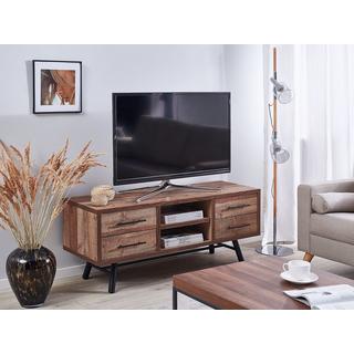 Beliani TV-Möbel aus Faserplatte Rustikal ATLANTA  