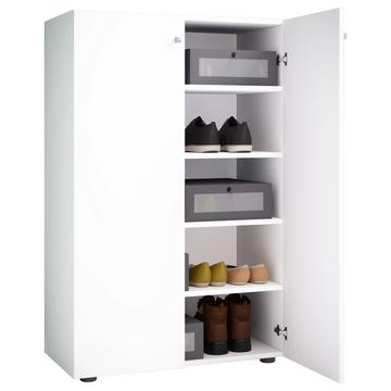 XL Holz Großer Schuhschrank Schuhregal Groß Stiefel Dielenmöbel Lona 5 Fächer