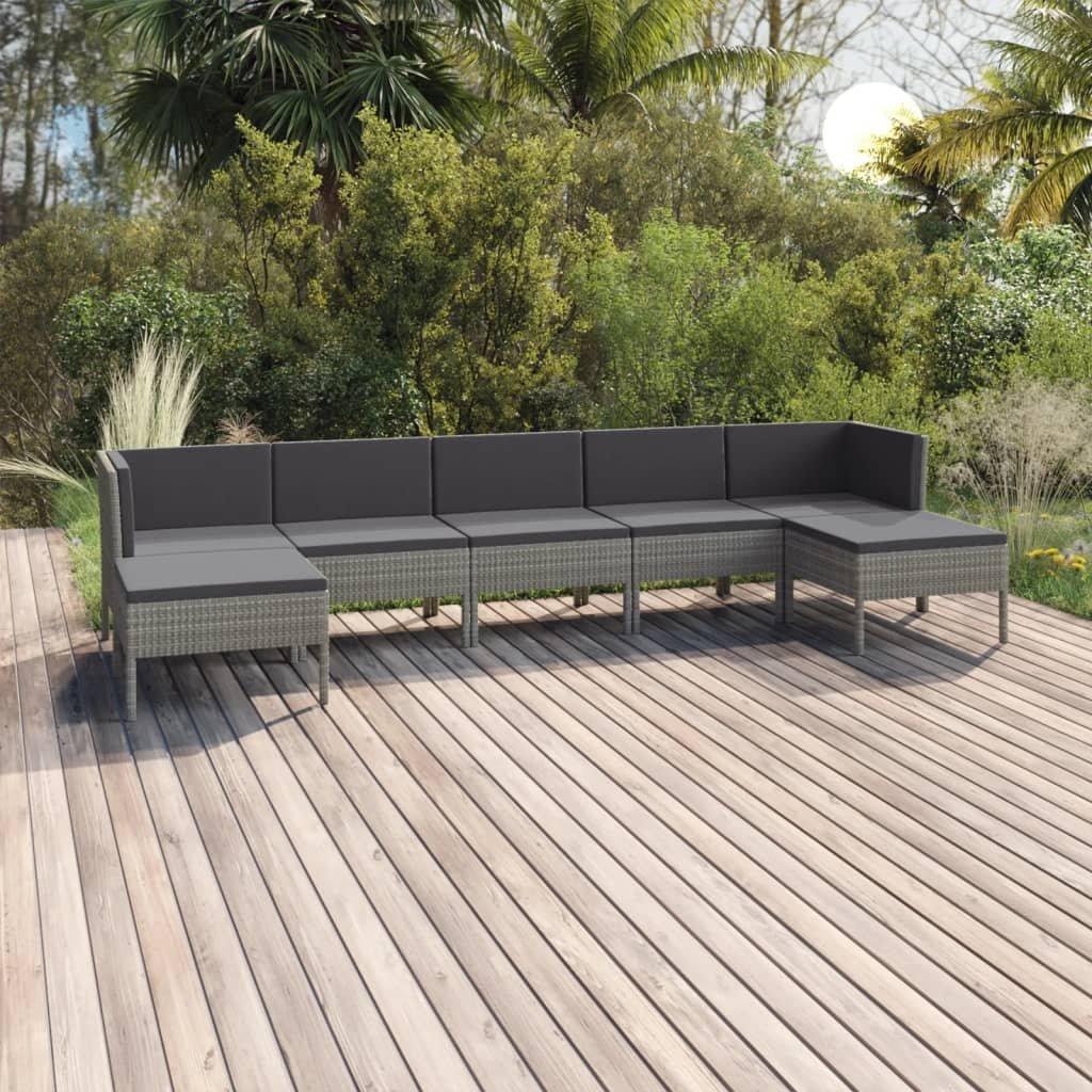 VidaXL Garten-sofagarnitur poly-rattan  