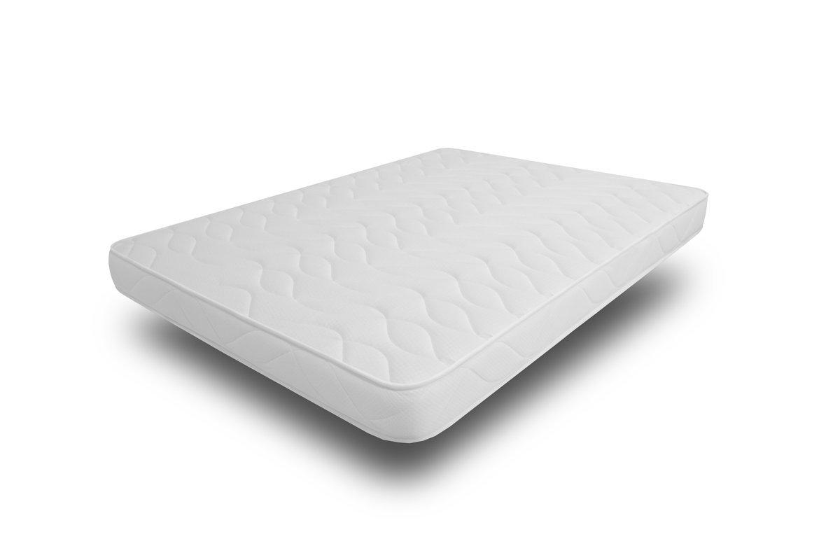 AB Matelas Matelas ECO | 2 places avec 2 Oreillers en flocons mémoire 50x70cm | mousse 25kg/m³ | 14 cm  