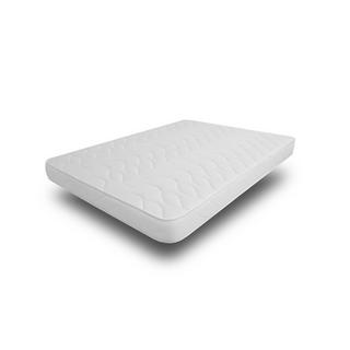 AB Matelas Matelas ECO | 2 places avec 2 Oreillers en flocons mémoire 50x70cm | mousse 25kg/m³ | 14 cm  