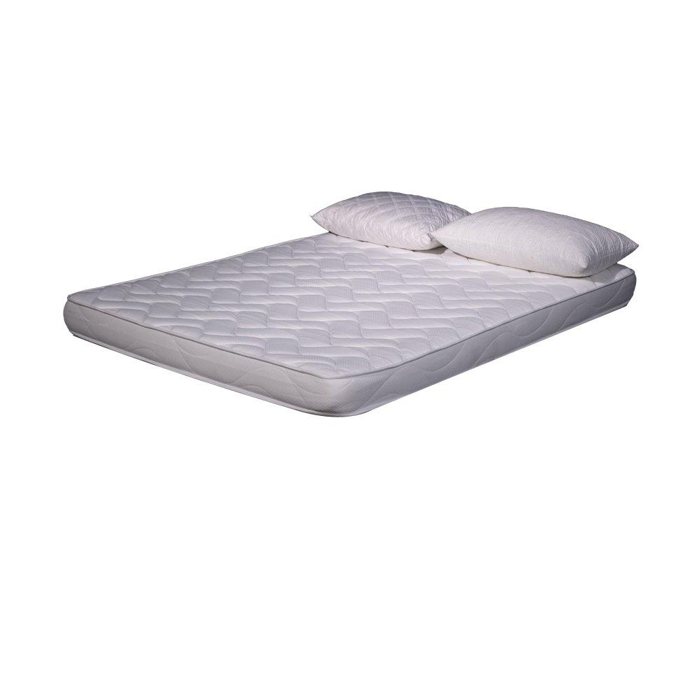 AB Matelas Matelas ECO | 2 places avec 2 Oreillers en flocons mémoire 50x70cm | mousse 25kg/m³ | 14 cm  