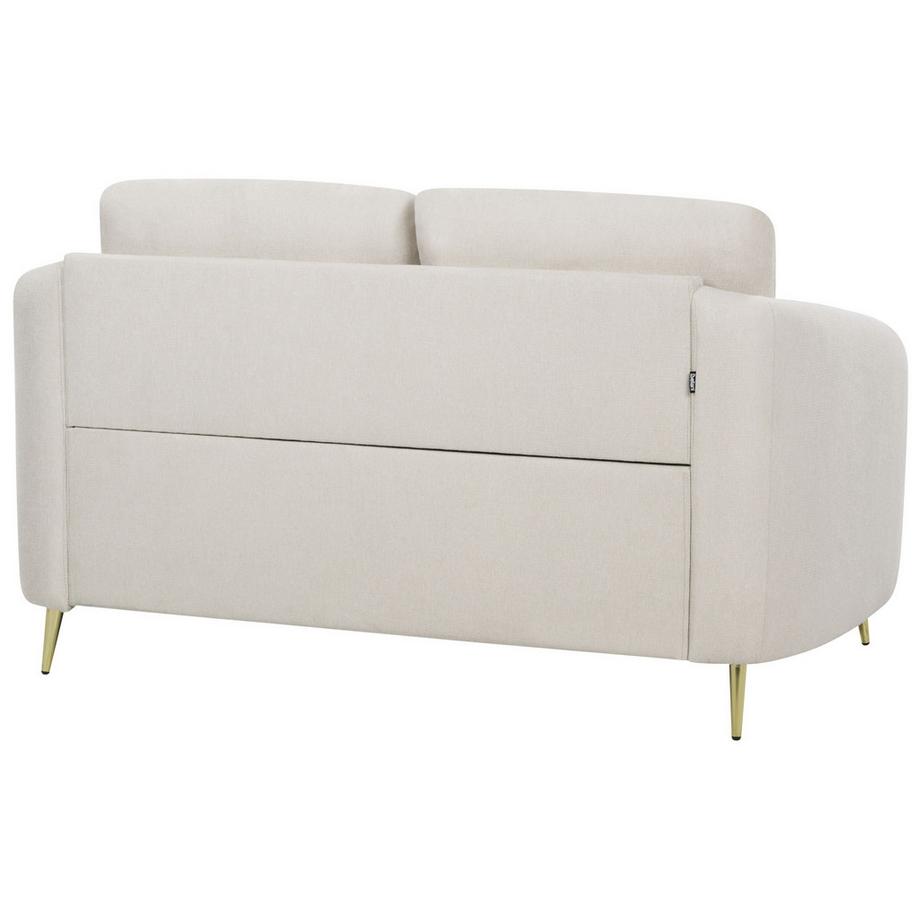 Beliani 2 Sitzer Sofa aus Stoff Minimalistisch TROSA  