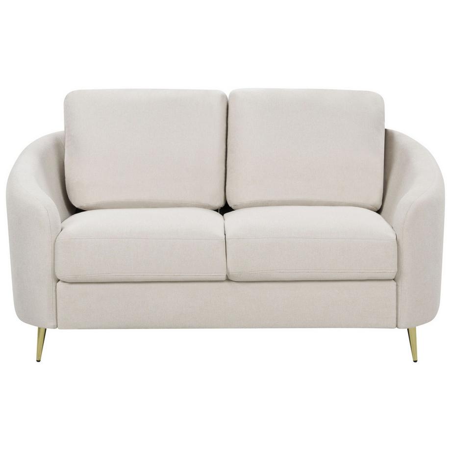 Beliani 2 Sitzer Sofa aus Stoff Minimalistisch TROSA  