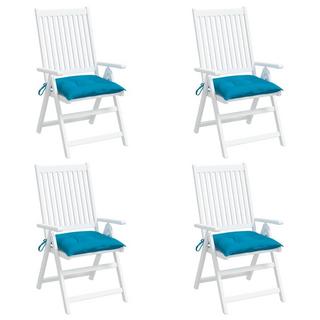 VidaXL Coussins de chaise 4 pcs 40x40x7 cm Tissu  