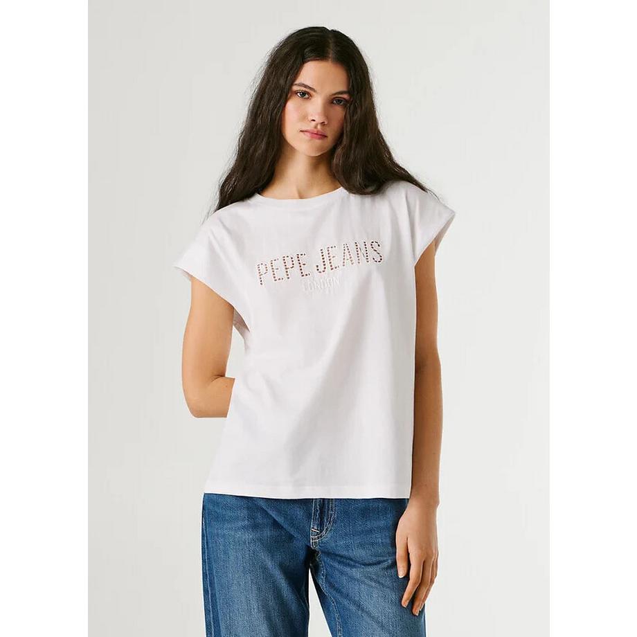 Pepe Jeans London T-shirt sans manches à logo  