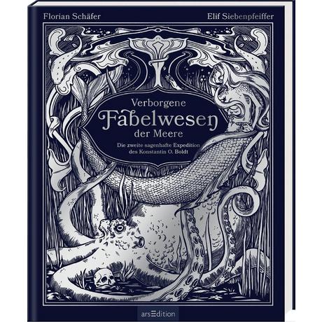 Verborgene Fabelwesen der Meere Schäfer, Florian; Siebenpfeiffer, Elif (Illustrationen) Couverture rigide 