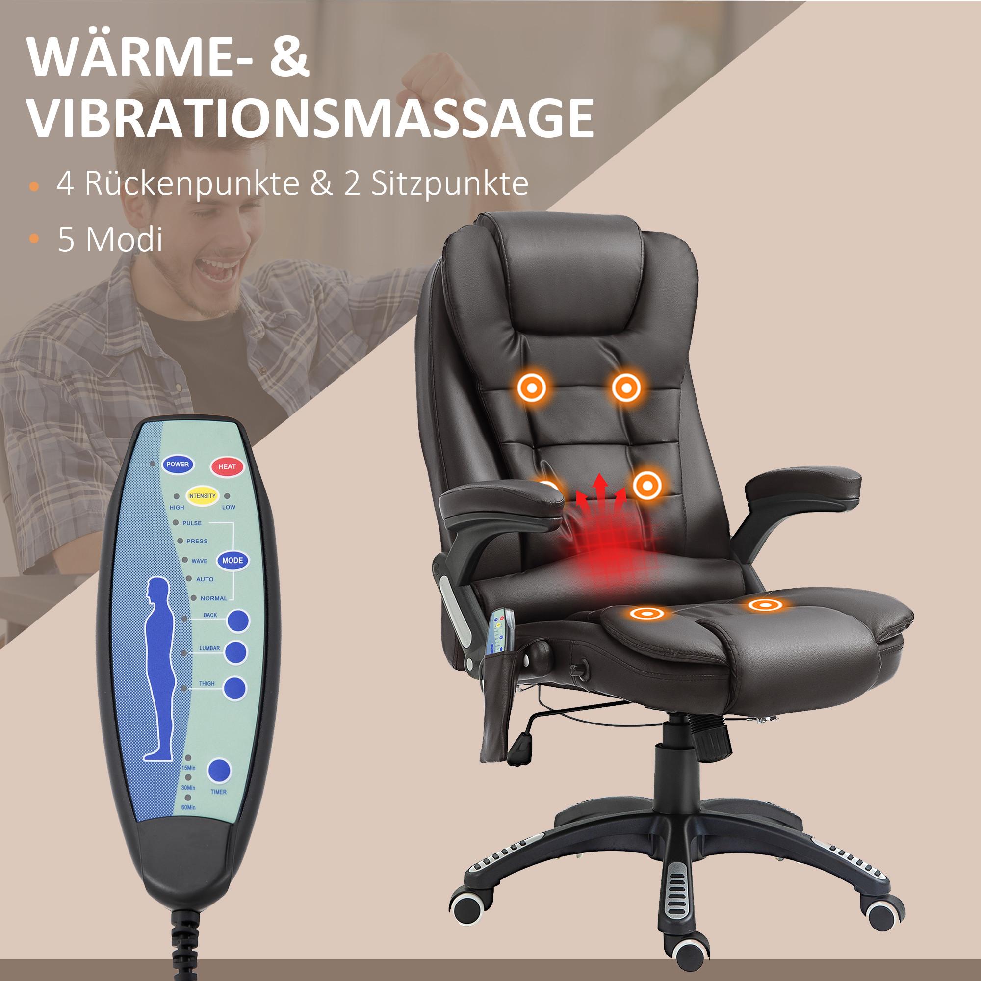 HOMCOM Chaise de massage  