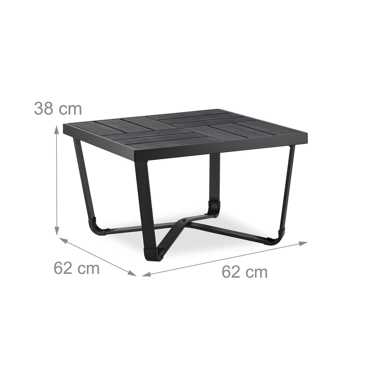 B2X Table de balcon aspect bois  