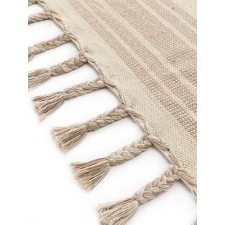 Benuta Tapis en coton Gibson Bleu  