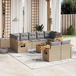 VidaXL set divano da giardino Polirattan  