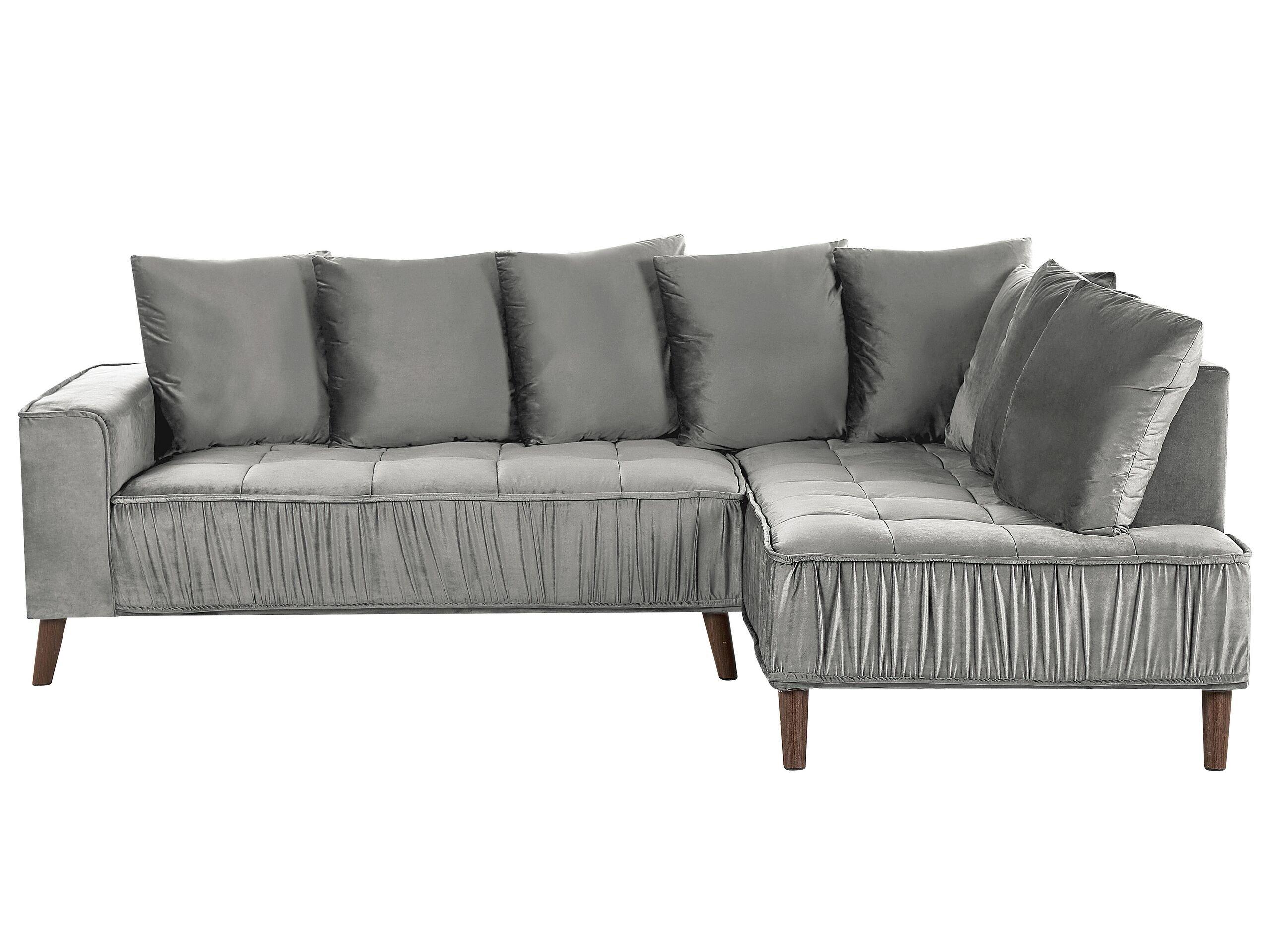 Image of Ecksofa aus Samtstoff Modern GRENA Ecksofa aus Samtstoff Modern GRENA