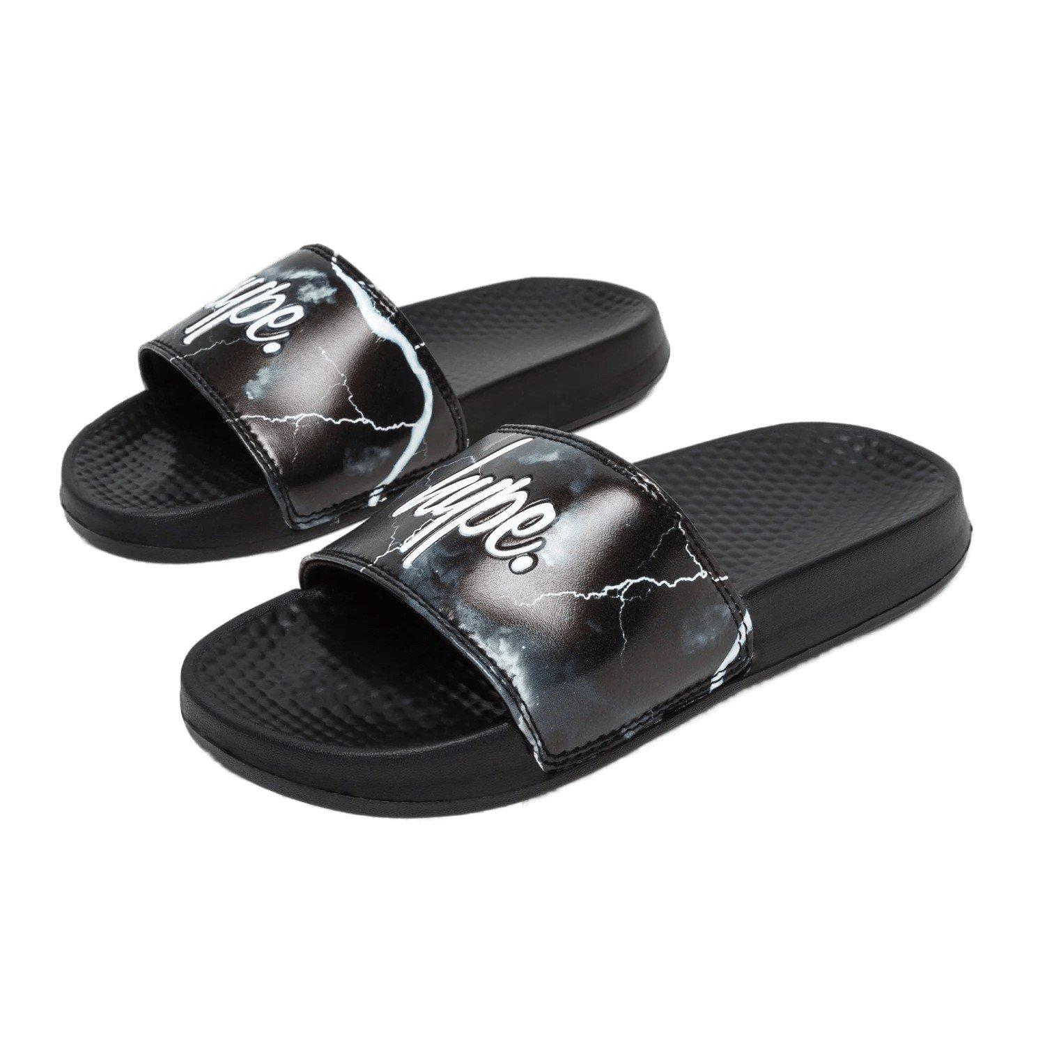 Image of Badesandale Smokey Storm Outline, Schrift Unisex Schwarz 32