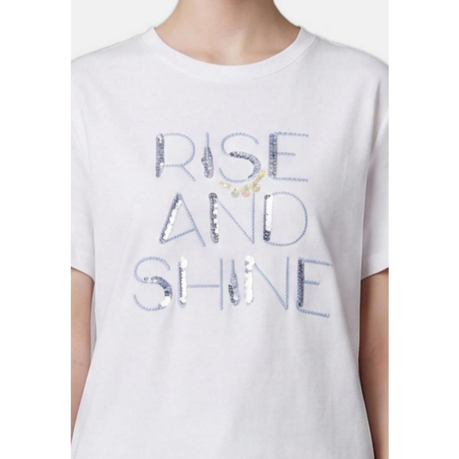 Chiara Ferretti Rise and Shine Grafikdruck T-Shirt  