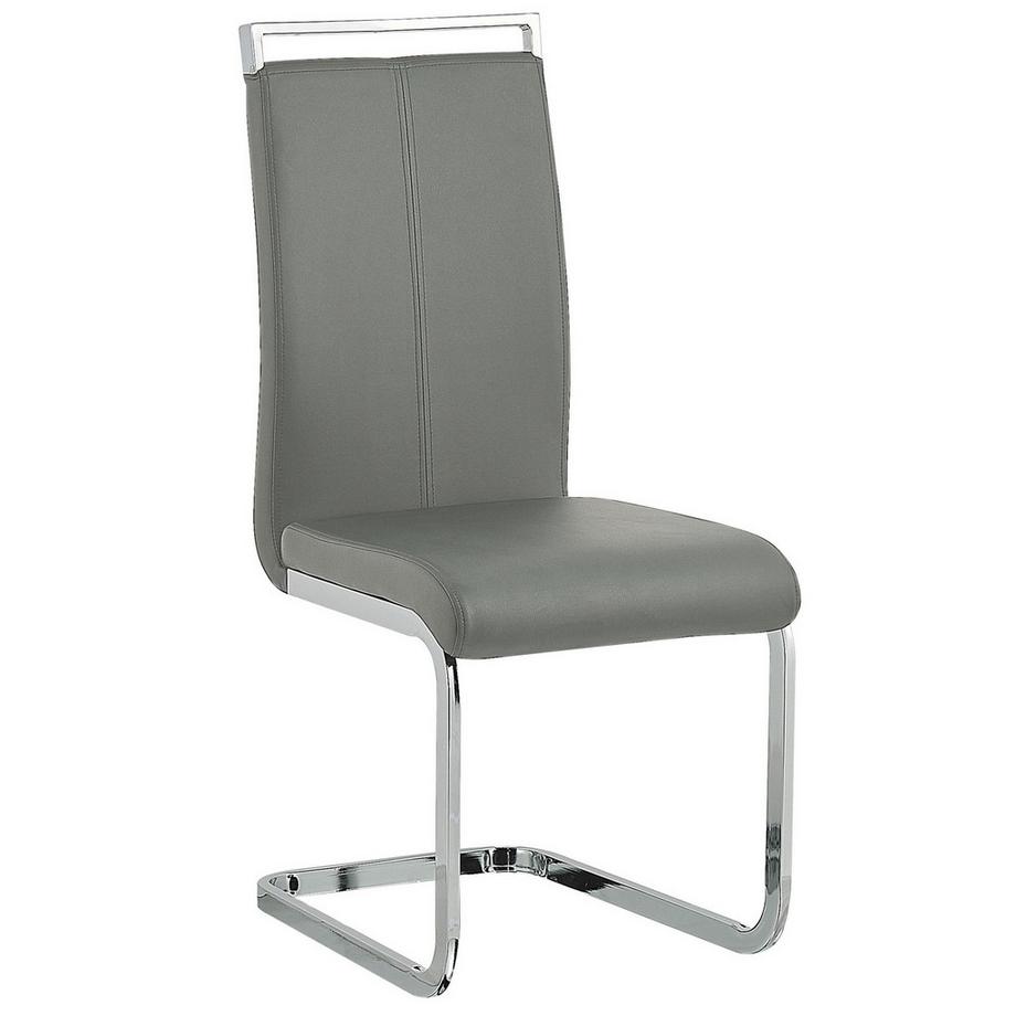 Beliani Lot de 2 chaises de salle à manger en Cuir PU  GREEDIN  