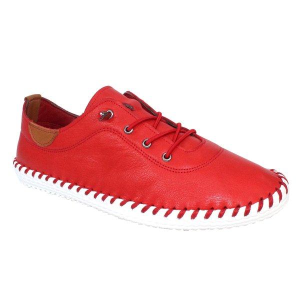 Image of Leinenschuhe St Ives Damen Rot Bunt 36