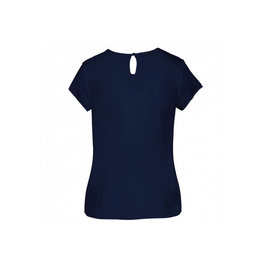 Kariban Blouse Crêpe Manches Courtes Col Rond  