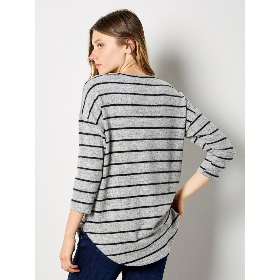 APRICOT Soft Touch Stripe Top  