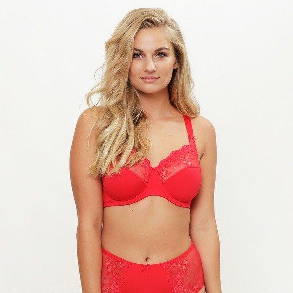 Image of Bügel Bh - Grosse Grössen Unisex Rot Bunt D/85