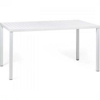 NARDI outdoor Table de jardin Cube blanc 120x70  