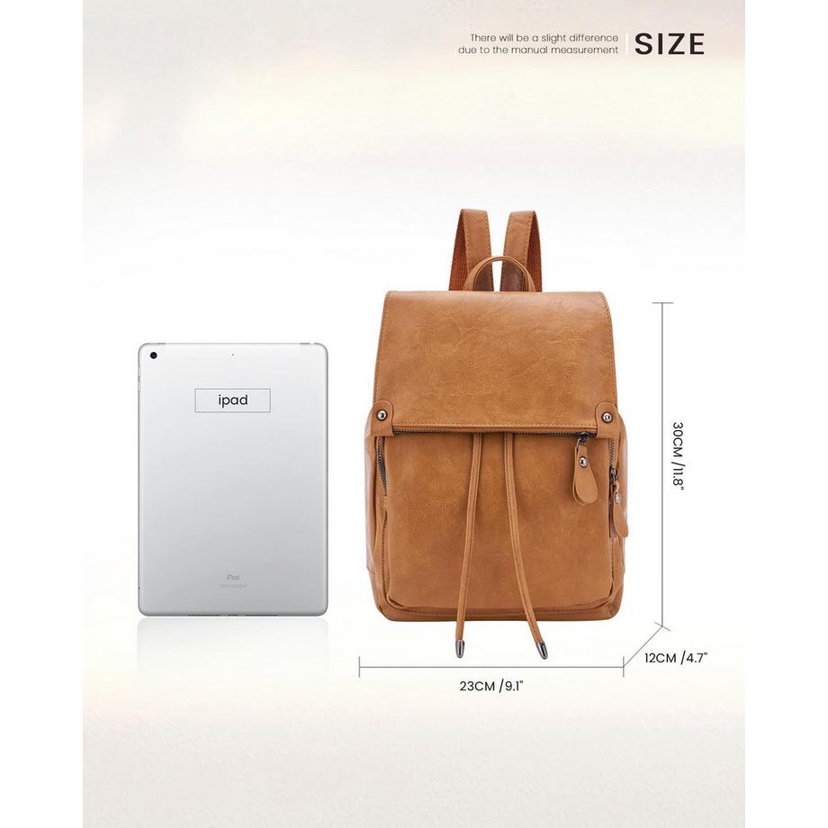 Only-bags.store Eleganter Moderner Anti-Diebstahl PU Leder City Rucksack  