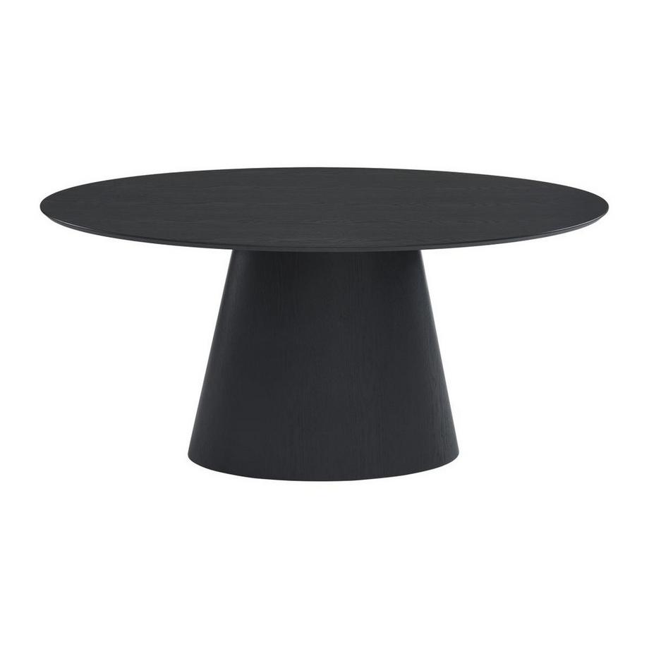 Vente-unique Tavolo da pranzo 6 coperti in MDF Nero  - ANTELADA  