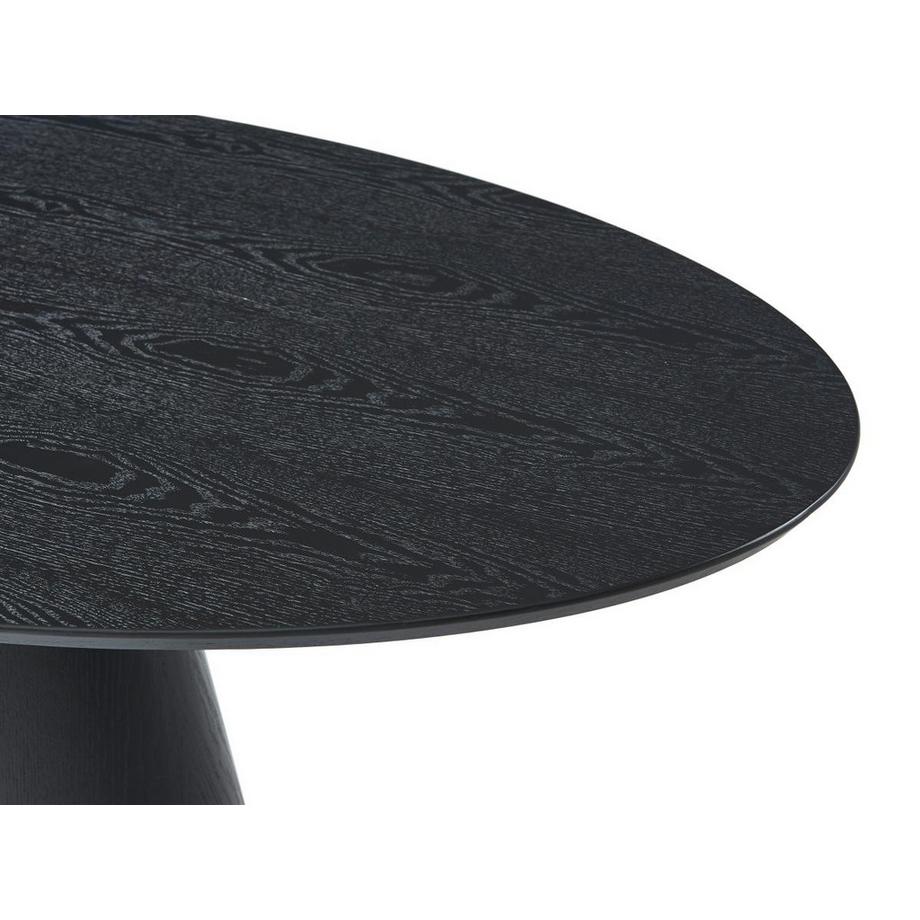 Vente-unique Tavolo da pranzo 6 coperti in MDF Nero  - ANTELADA  