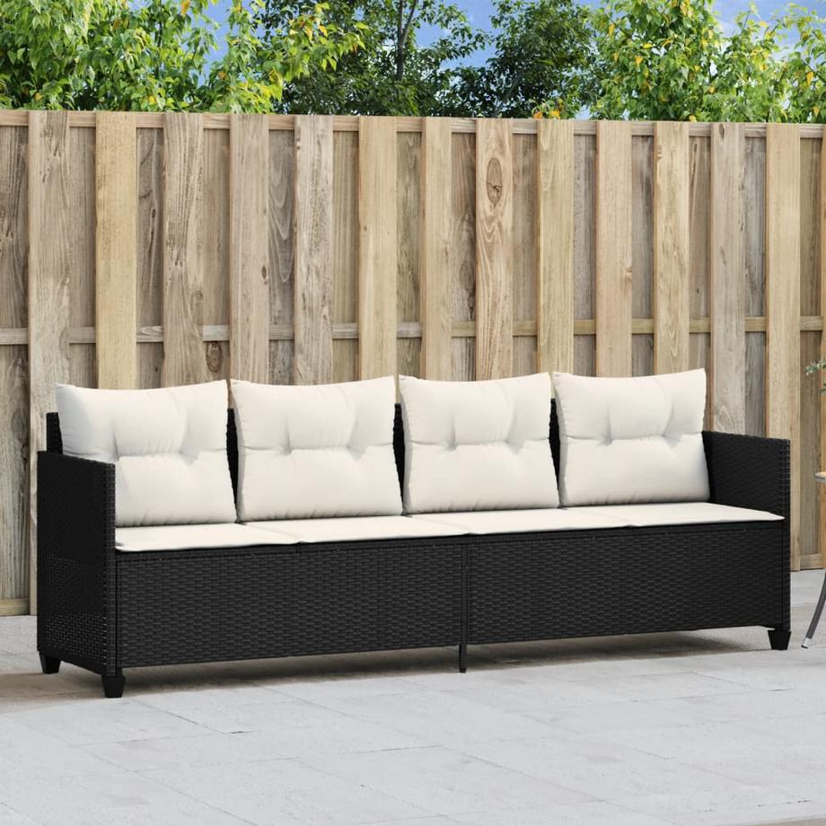 VidaXL Chaise longue rotin synthétique  