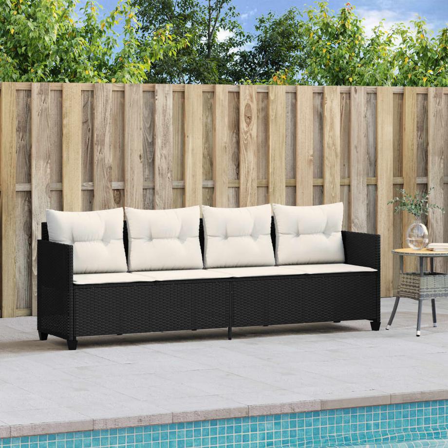 VidaXL Chaise longue rotin synthétique  