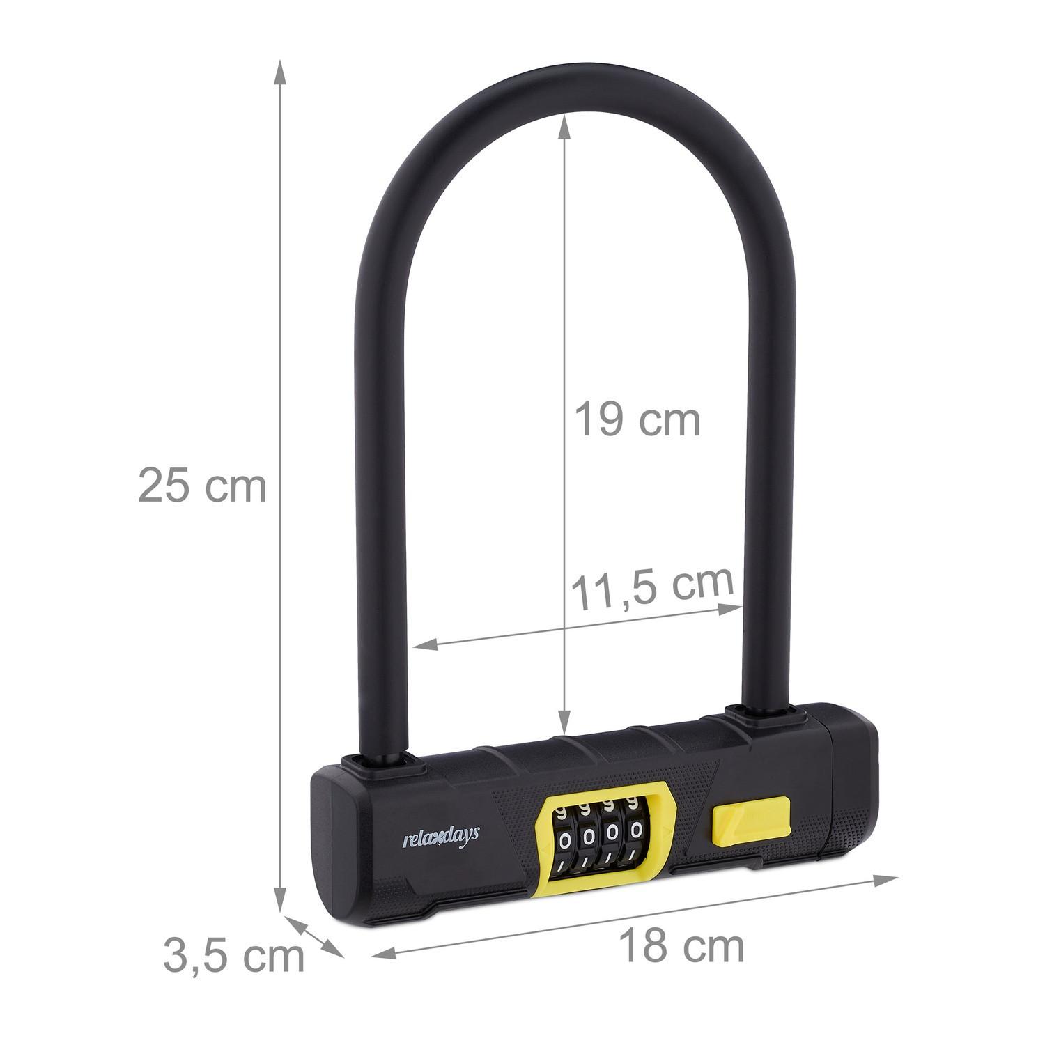 B2X Bügelschloss mit Zahlenkombination  