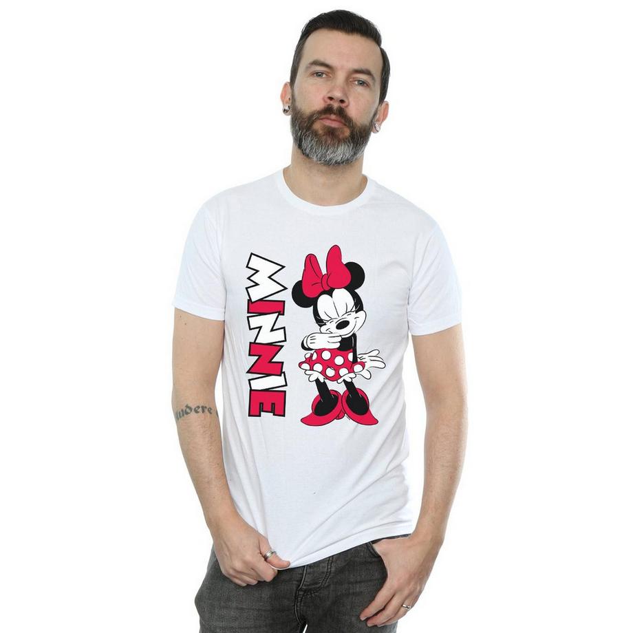 Disney Minnie Mouse T-Shirt Stampata Maniche Corte  