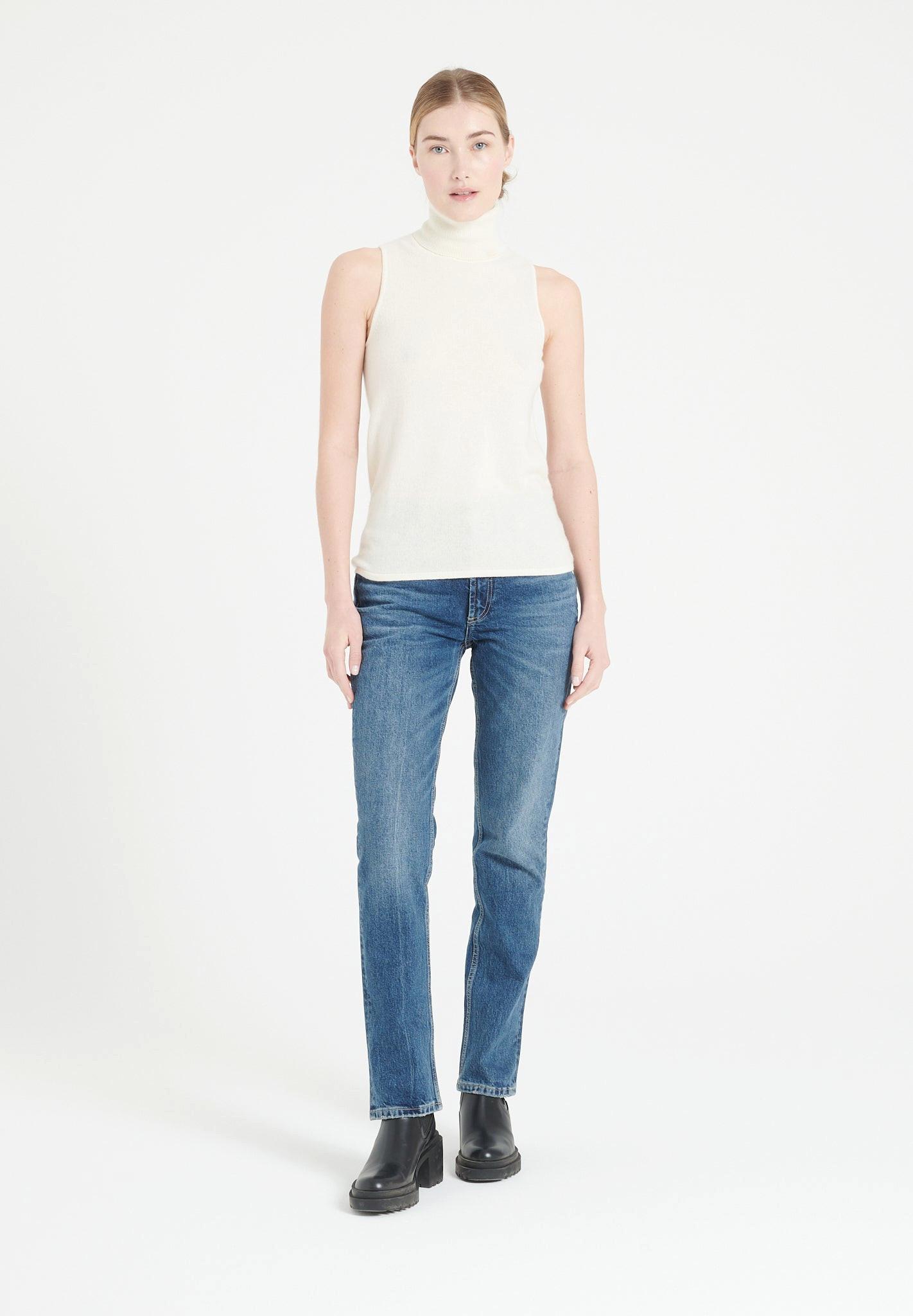 Studio Cashmere8 LILLY 13 Ärmelloser Rollkragenpullover  