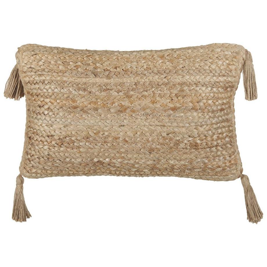 Beliani Lot de 2 coussins en Jute Boho SIUM  