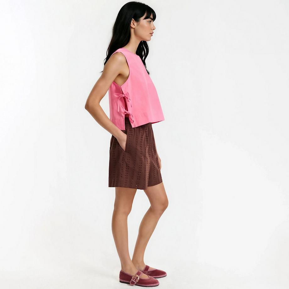La Redoute Collections Top sans Manches à Nouer sur les Côtés  