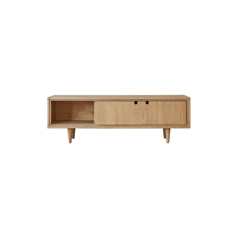 TV Schrank aus massivem Eichenholz 140 cm Jonàk