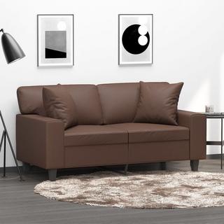 VidaXL Oreiller décoratif cuir artificiel  