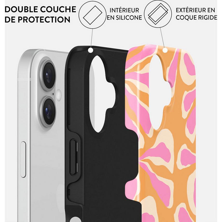 Burga  Custodia per iPhone 16 MagSafe Tough antiurto modello Aloha 