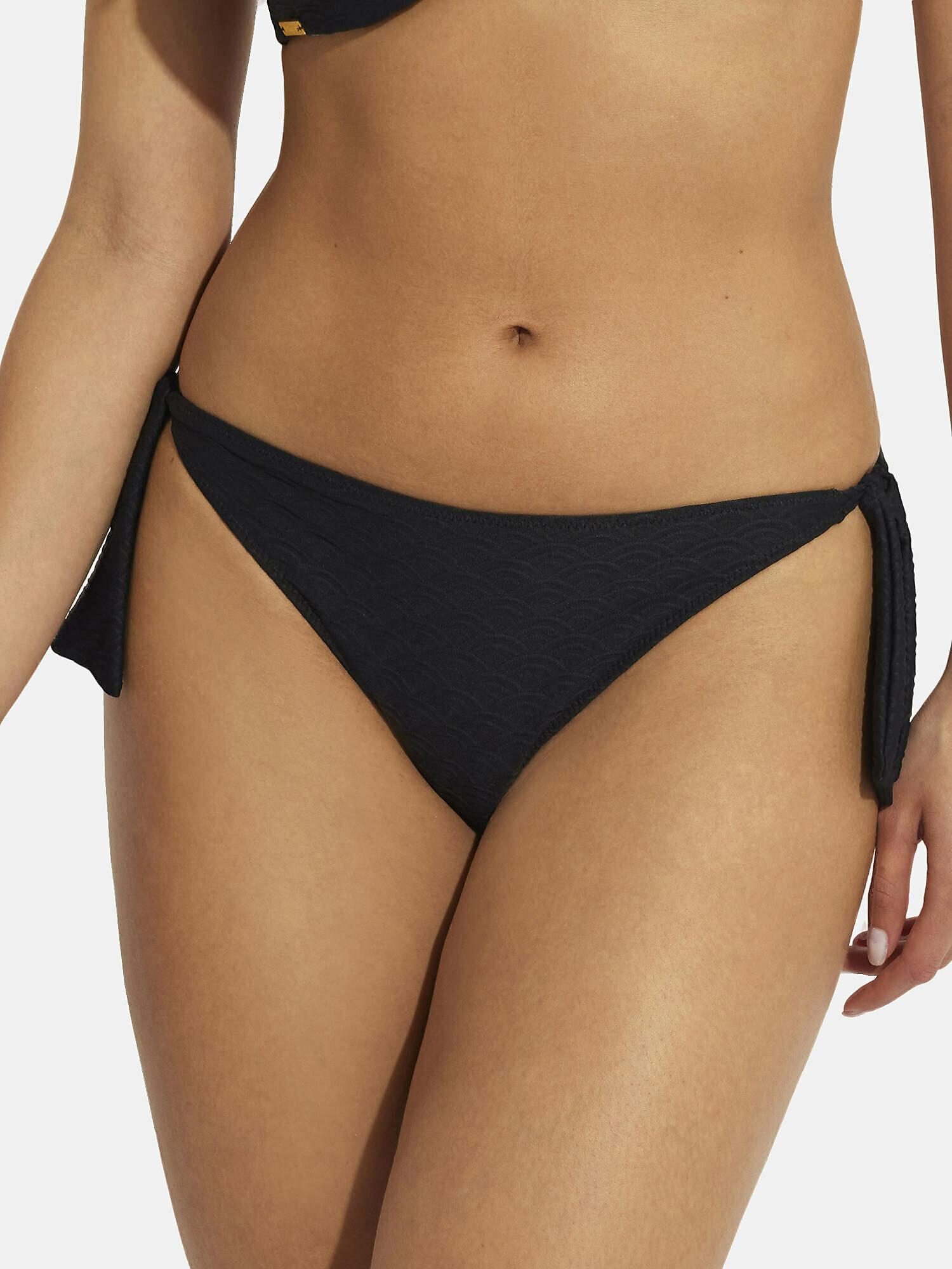 Image of Bikinistrumpf Mit Niedrigem Bund Und Rüschen Sicilia Unisex Schwarz S