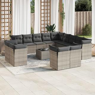 VidaXL set divano da giardino Polirattan  