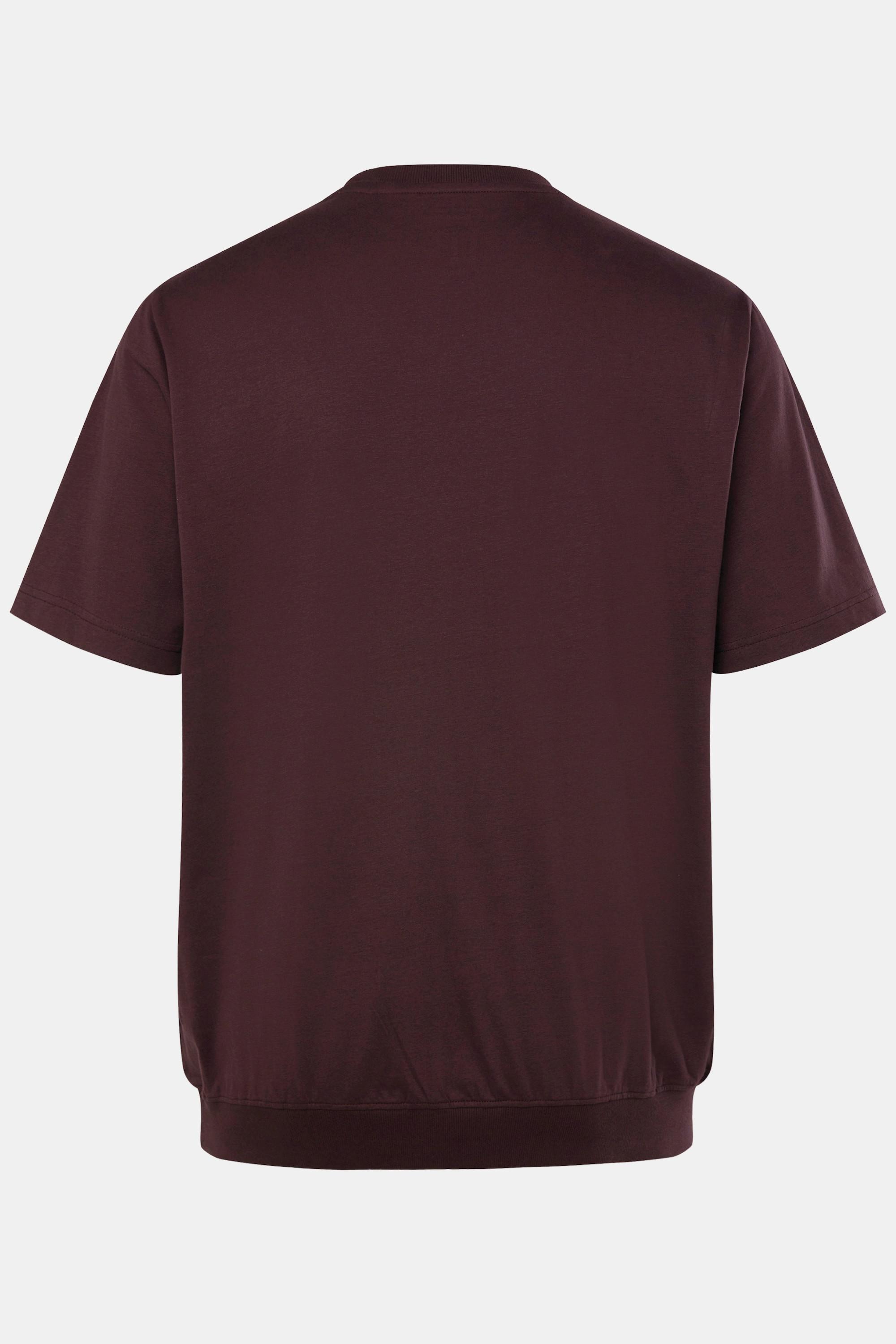 JP1880  T-shirt Basic ventre confort à manches courtes  aubergine 